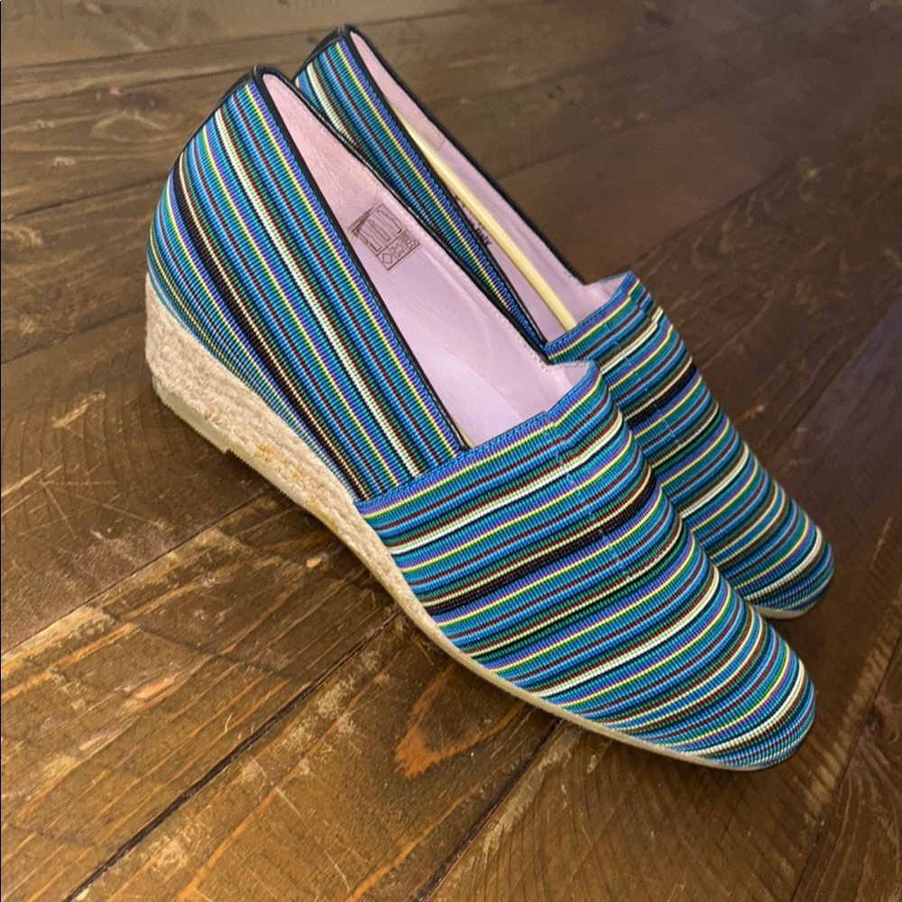 SAS shoes Striped Espadrille Wedge Shoes